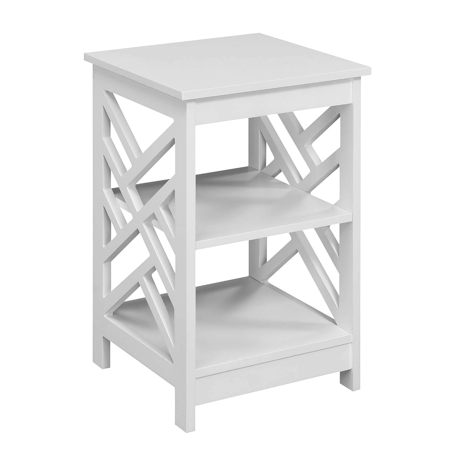Convenience Concepts Titan End Table with Shelves, Multiple Finishes