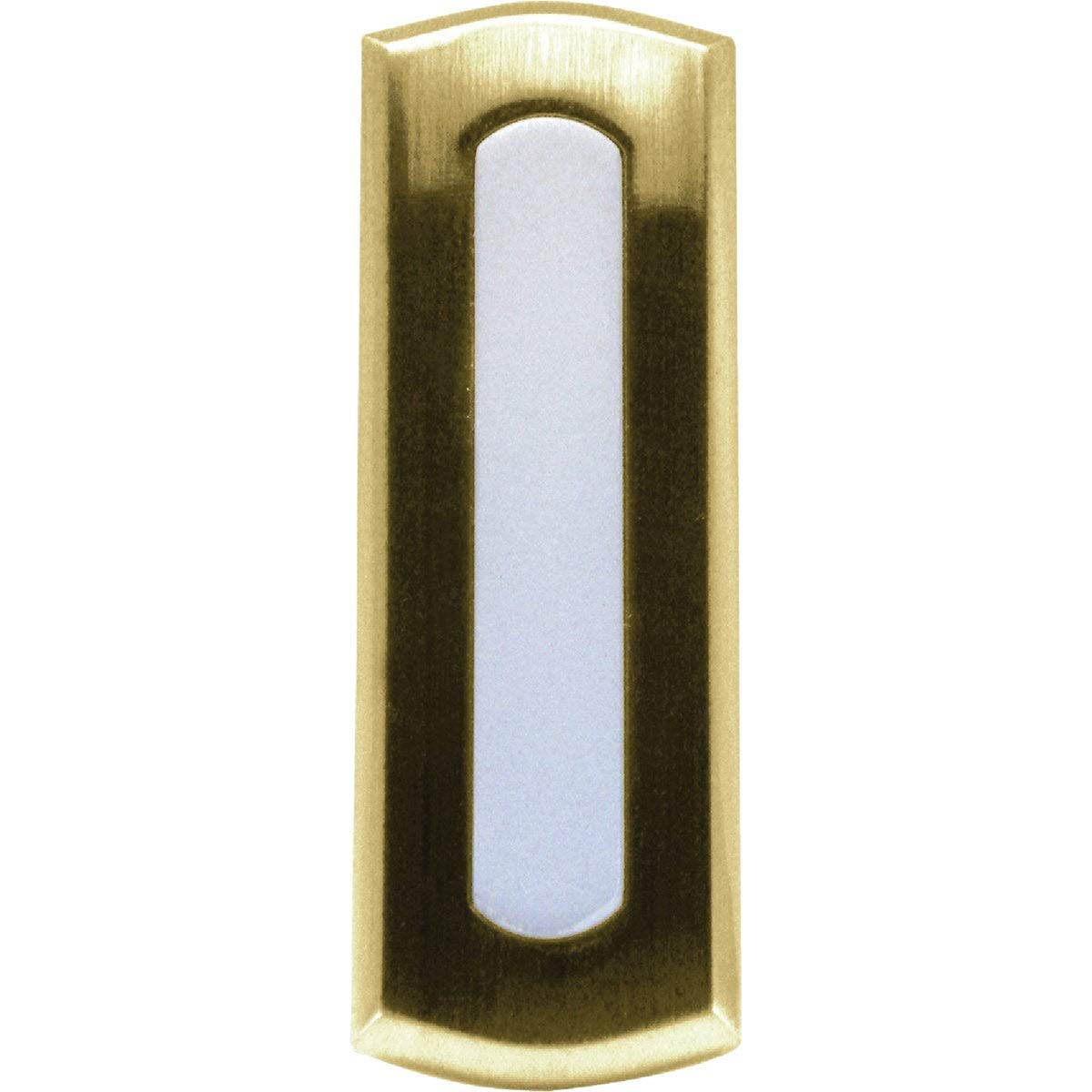 IQ America WP2012 Wireless Doorbell Pushbutton Replacement Colonial Style Non-lighted Pol Brass