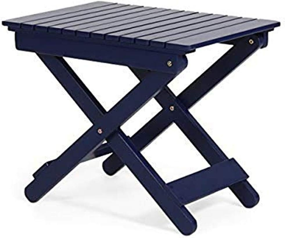 Christopher Knight Home Daphne Outdoor Folding Side Table, Navy Blue