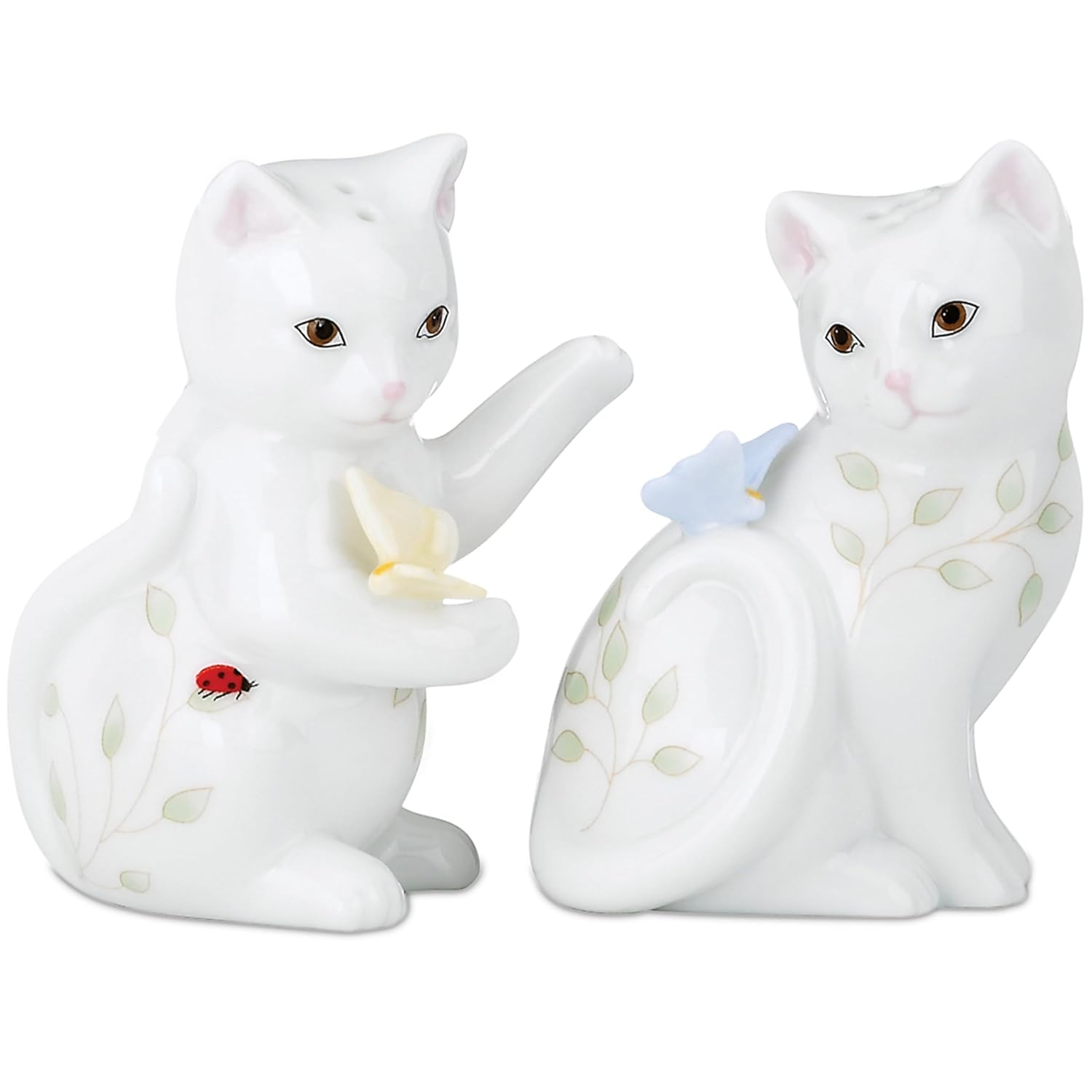 Lenox Butterfly Meadow Figurine Kitten Salt & Pepper Shaker