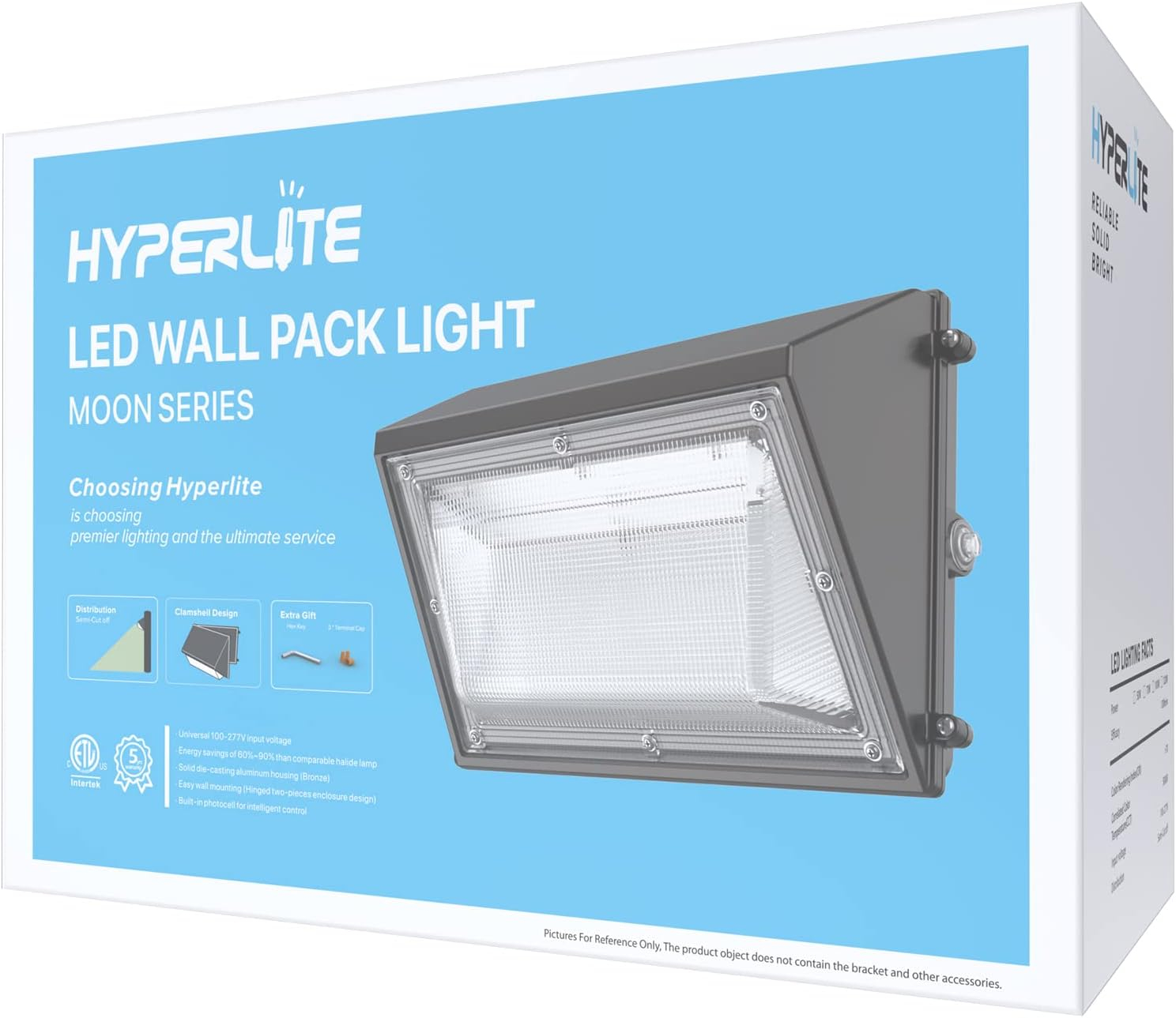 Hyperlite 120W LED Wall Pack Light with Photocell Sensor