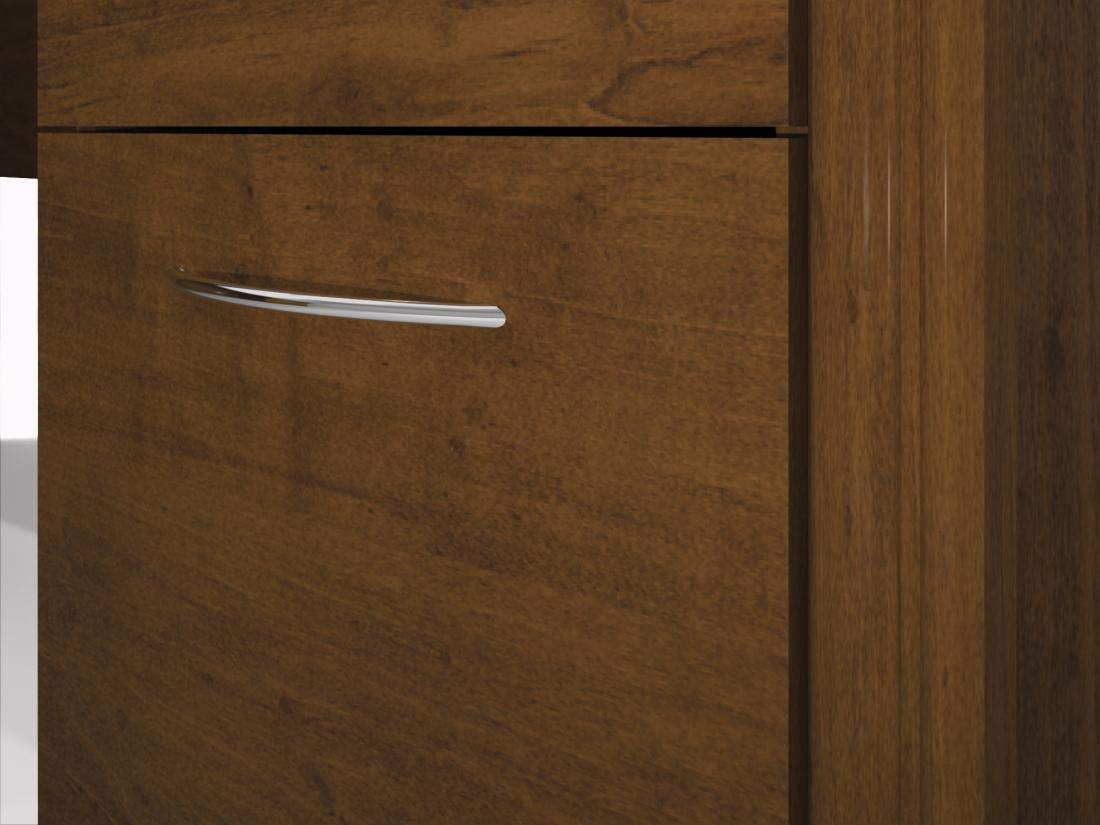 Bestar Embassy 66" L-Desk in Dark Chocolate