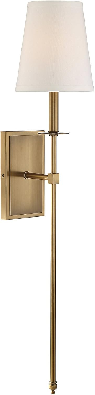 Savoy House Monroe 1 - Light Wall Light in  Warm Brass