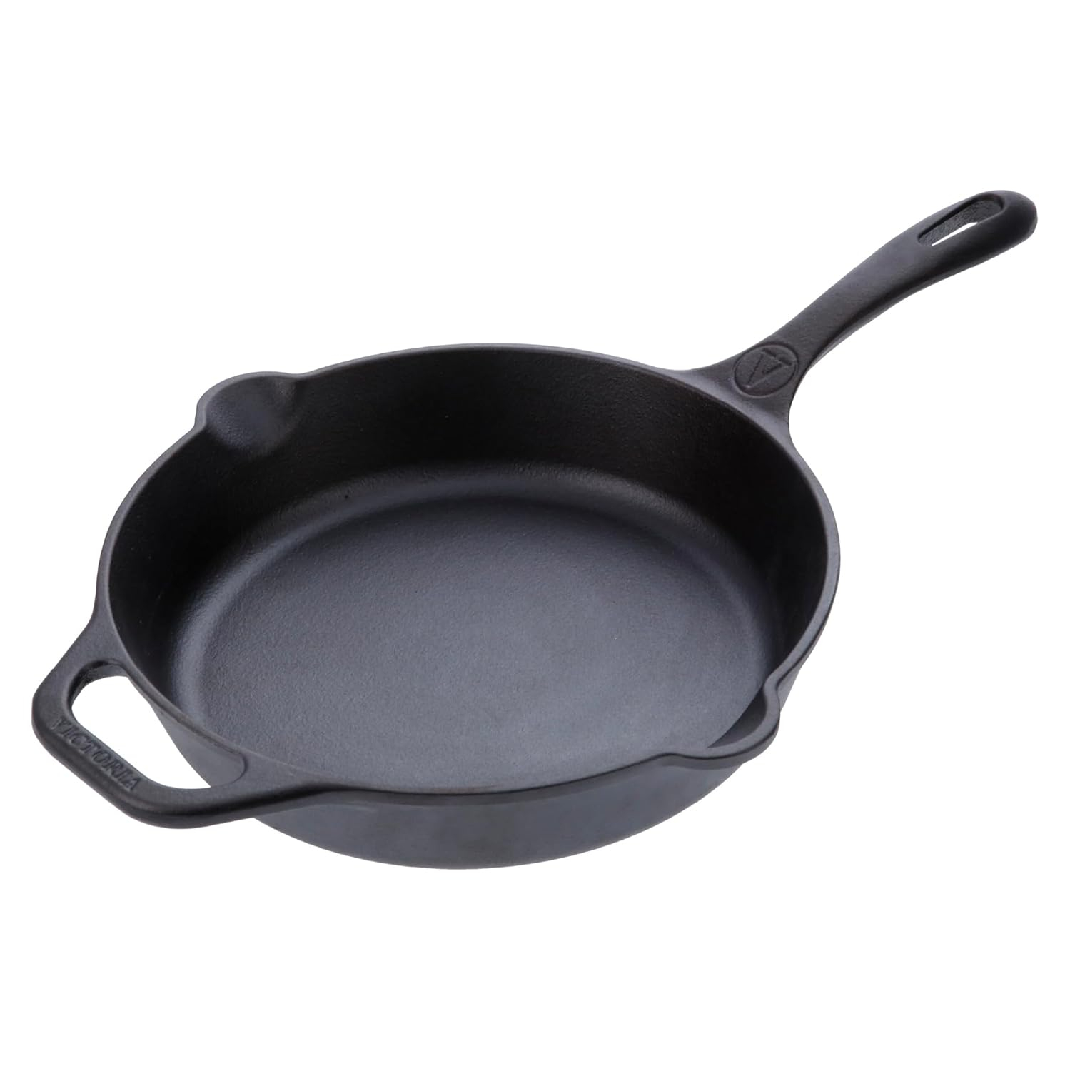 Victoria 10-Inch Cast Iron Skillet, Seasoned Cast Iron Frying Pan with Long Handle, Made in Colombia
