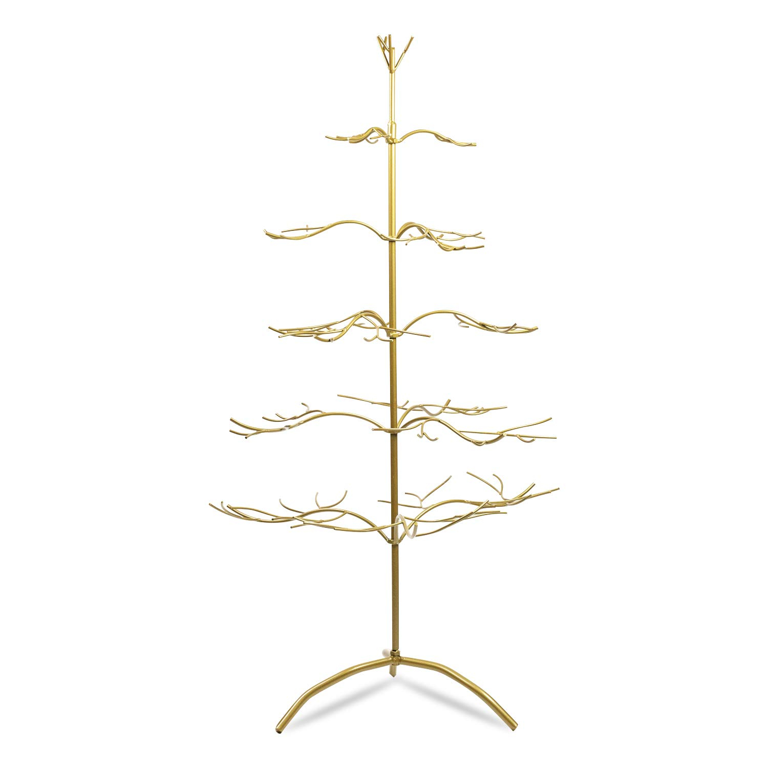 Elegant 36" Silver Metal Christmas Tree & Jewelry Organizer
