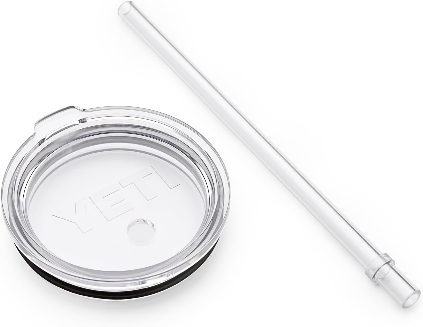 Clear Shatter-Proof Dishwasher Safe Straw Lid for Large Drinkware