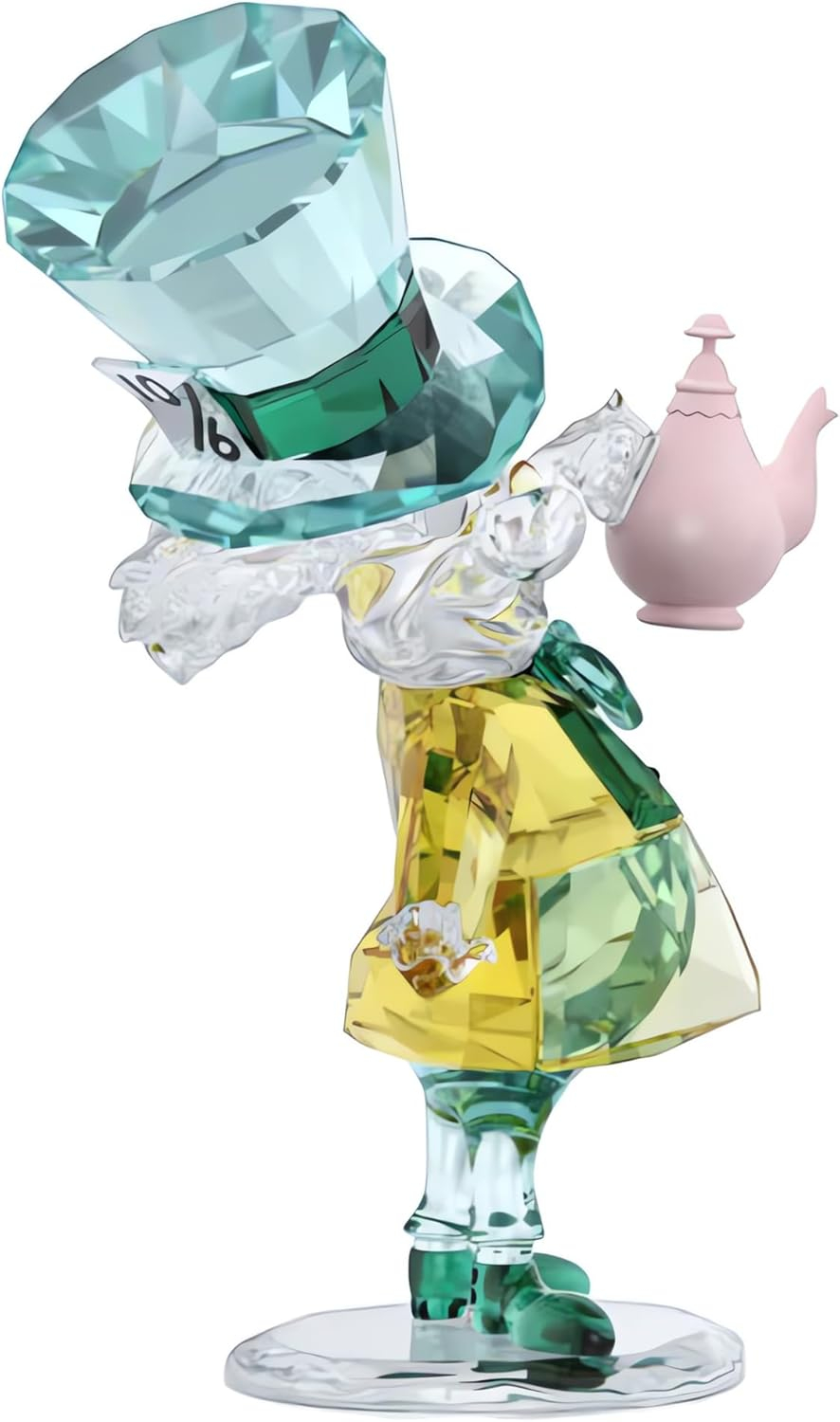 Mad Hatter Multicolor Crystal Figurine with Metal Accents
