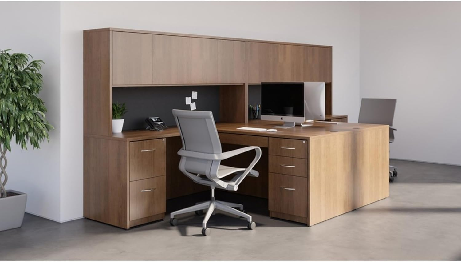 Lorell Essentials Lateral File - Top, 35.5" x 22" x 54.8" - 4 x File Drawer(s) - Material: Polyvinyl Chloride (PVC) Edge