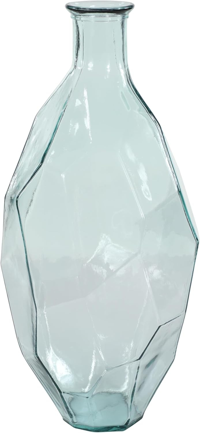 DecMode 23" Spanish Recycled Glass Vase