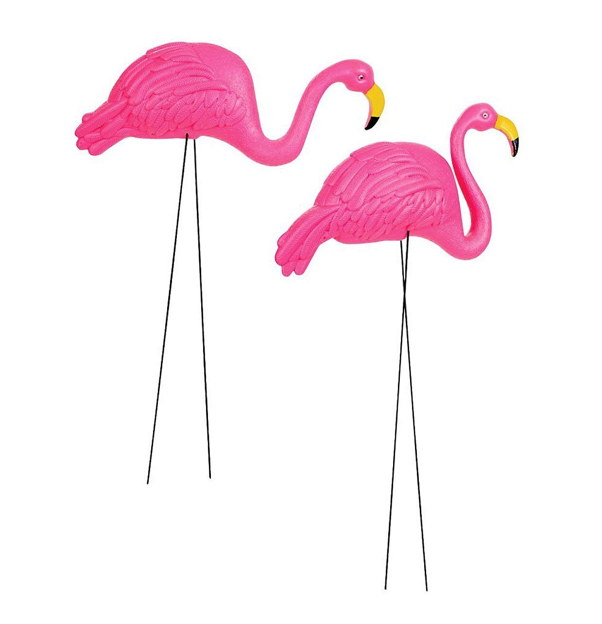 Rhode Island Novelty Two 26" Pink Flamingo Party Decoration Yard Ornaments