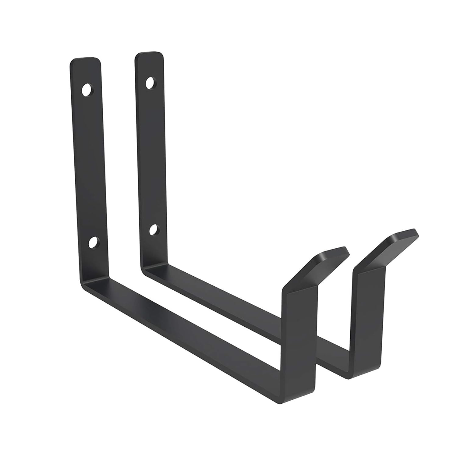 FLEXIMOUNTS 2-Pack Add-On Storage Utility Hook Accessory for Garage Ceiling Storage Rack, Black