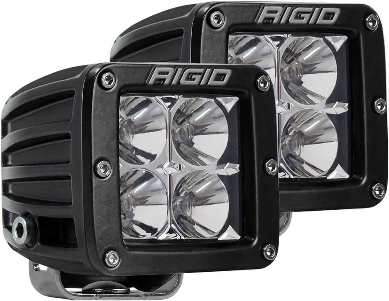 Rigid Industries Dually 30W Flood Lights, Exterior Decorative Lights, Fits Trucks, White, 2 Pieces