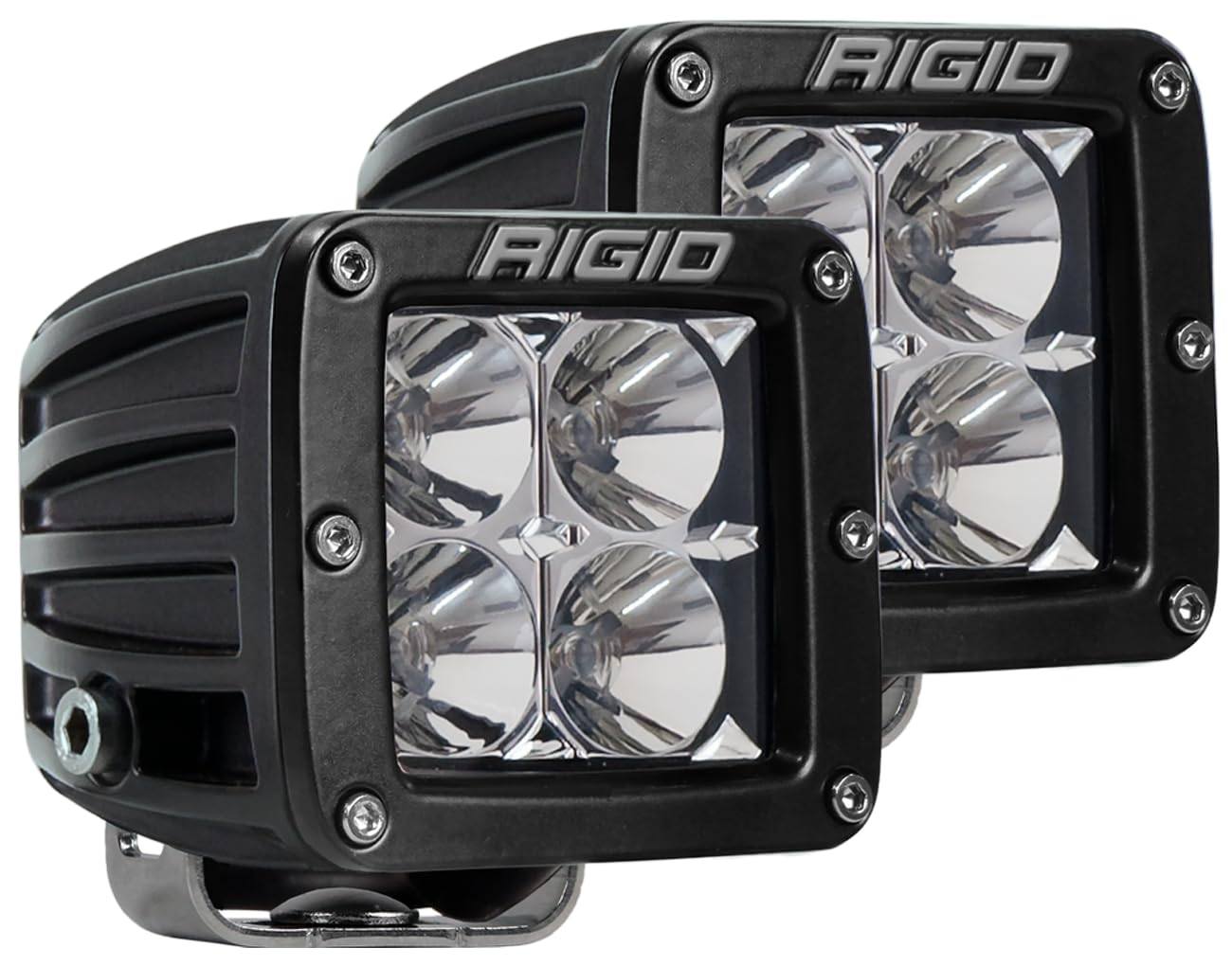 Rigid Industries Dually 30W Flood Lights, Exterior Decorative Lights, Fits Trucks, White, 2 Pieces