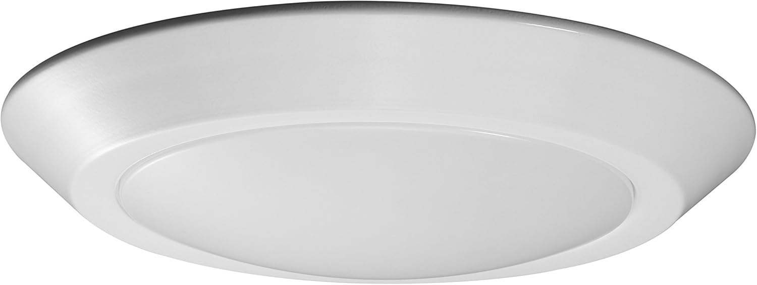 White Circular LED Flush Mount Light for Indoor/Outdoor Use