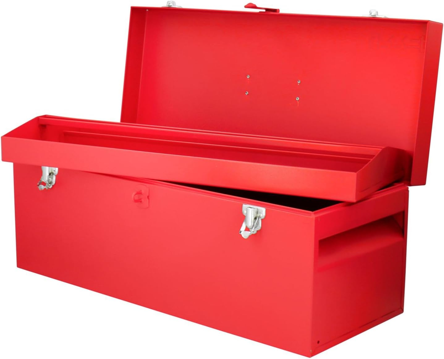 Urrea Industrial 25 In Metal Tool Box With Plastic Handle And Metallic Tray