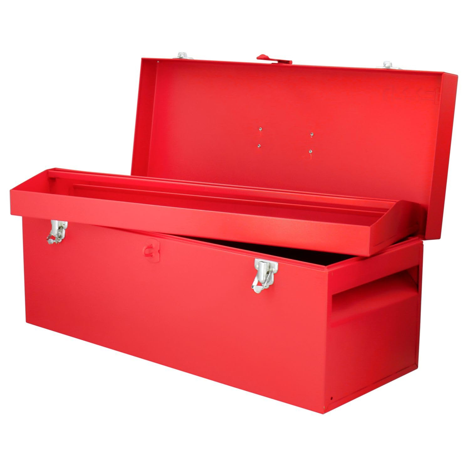 Urrea Industrial 25 In Metal Tool Box With Plastic Handle And Metallic Tray