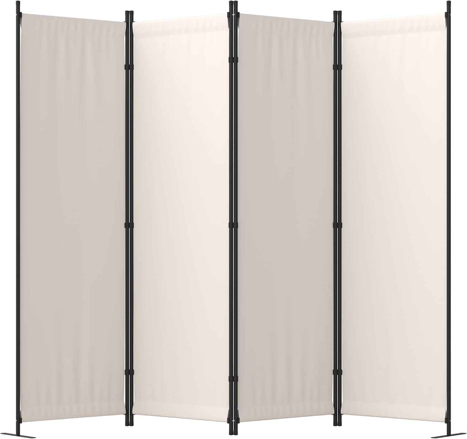 Room Divider Folding Privacy Screens 4 Panel Partitions 88" Dividers Portable Separating for Home Office Bedroom Dorm Decor (Grey)