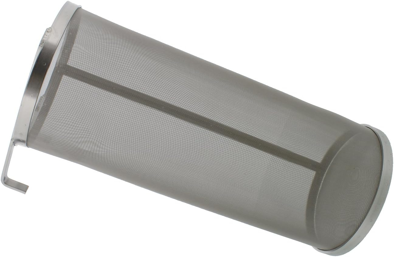 Brewing 6”x14” Inch Hopper Spider Strainer Stainless 300 Micron Hops Beer Filter