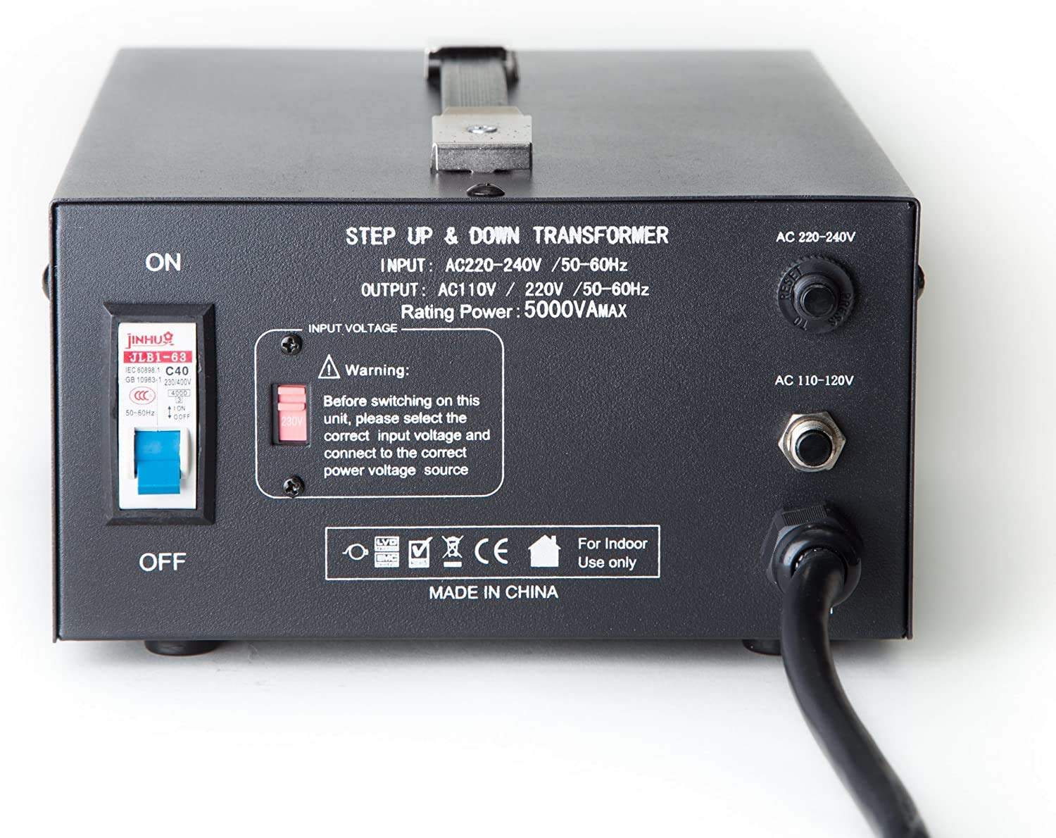 NEW ELC T-5000 5000 Watt Voltage Converter Transformer Step Up/Down (110V/220V)