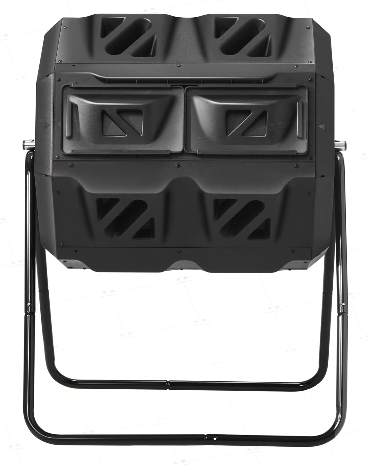 Composter with Stainless Steel Center Tube, 43 Gallon, Dual Chamber