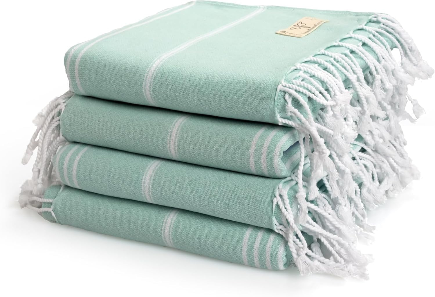 SMYRNA TURKISH COTTON Classical Series Original Turkish Beach Towel | Prewashed, 37 x 71 Inches | Peshtemal and Turkish Bath Towel for SPA, Beach, Pool, Gym and Bathroom