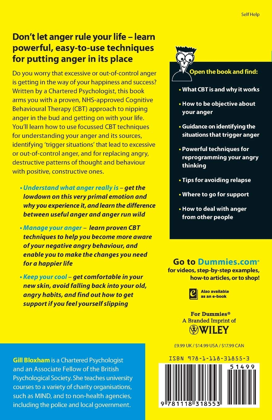 Managing Anger with CBT FD - (For Dummies) by  Gill Bloxham (Paperback)