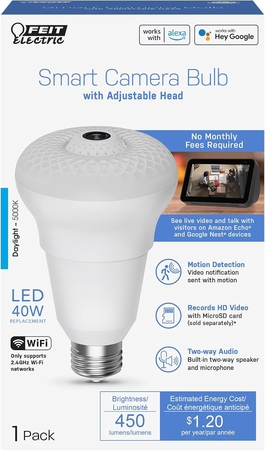 Feit Smart Home A23 E26 (Medium) Smart-Enabled LED Bulb Daylight 40 Watt Equivalence 1 pk