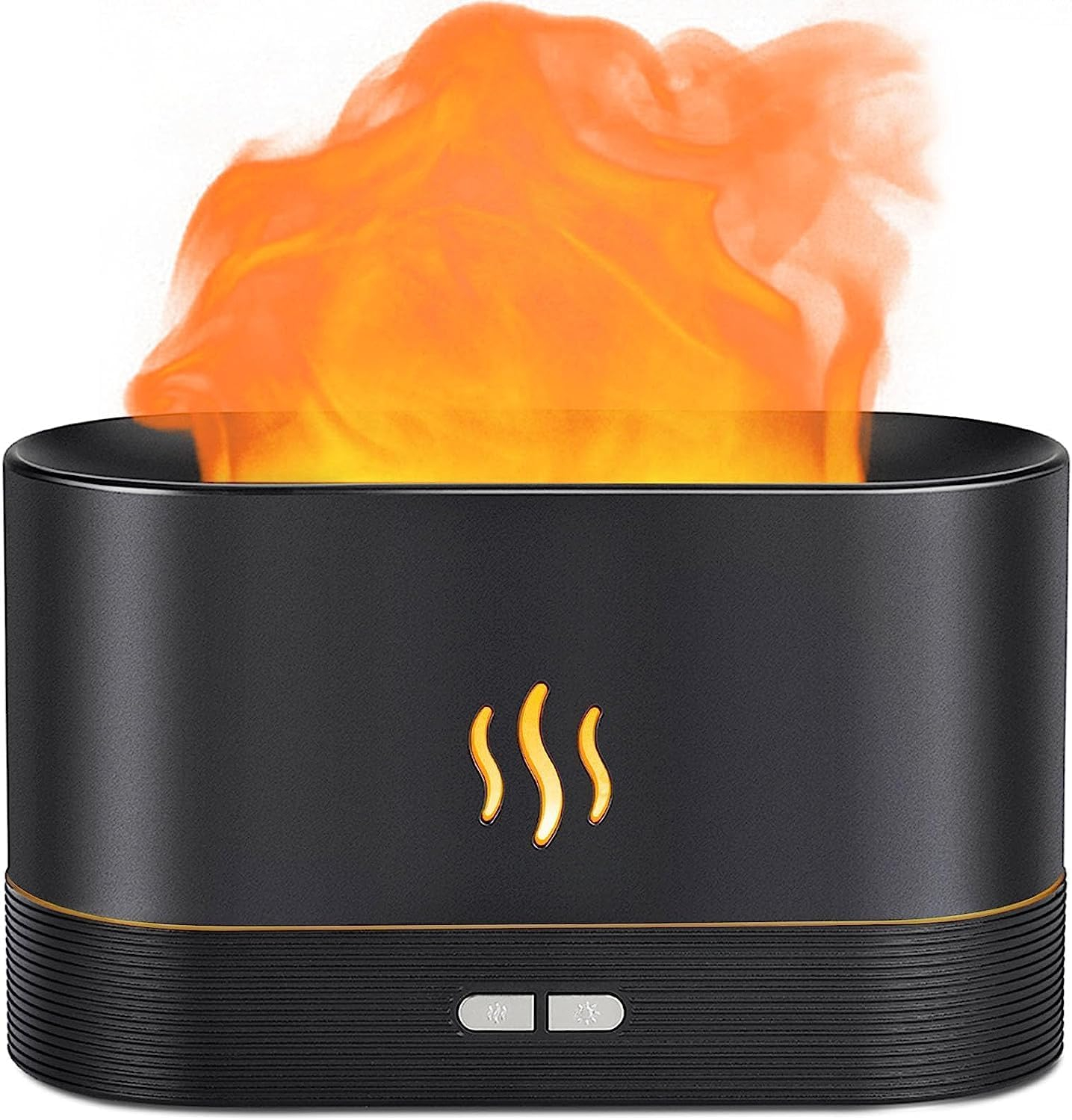 180ml Flame Air Humidifier Essential Oil Diffuser, TSV 3D USB 7 Color Light Aroma Diffuser for Home, Office, Spa, Gym