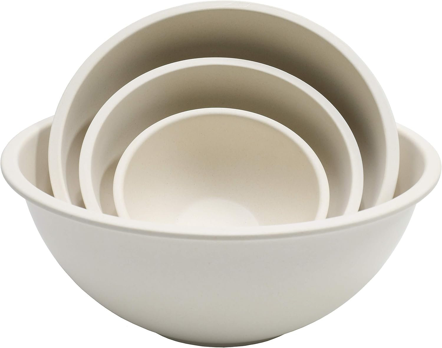 Natural Bamboo Fiber 4-Piece Mixing Bowl Set
