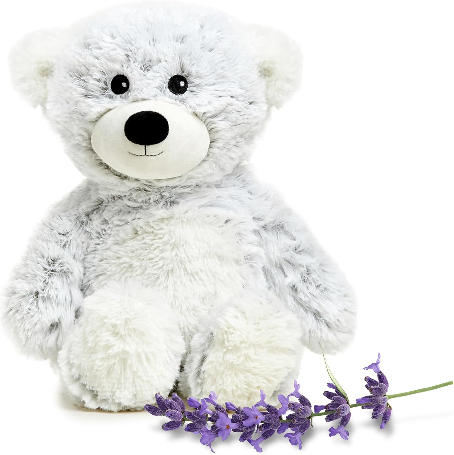 Blue Marshmallow Bear Warmies - Cozy Plush Heatable Lavender Scented Stuffed Animal