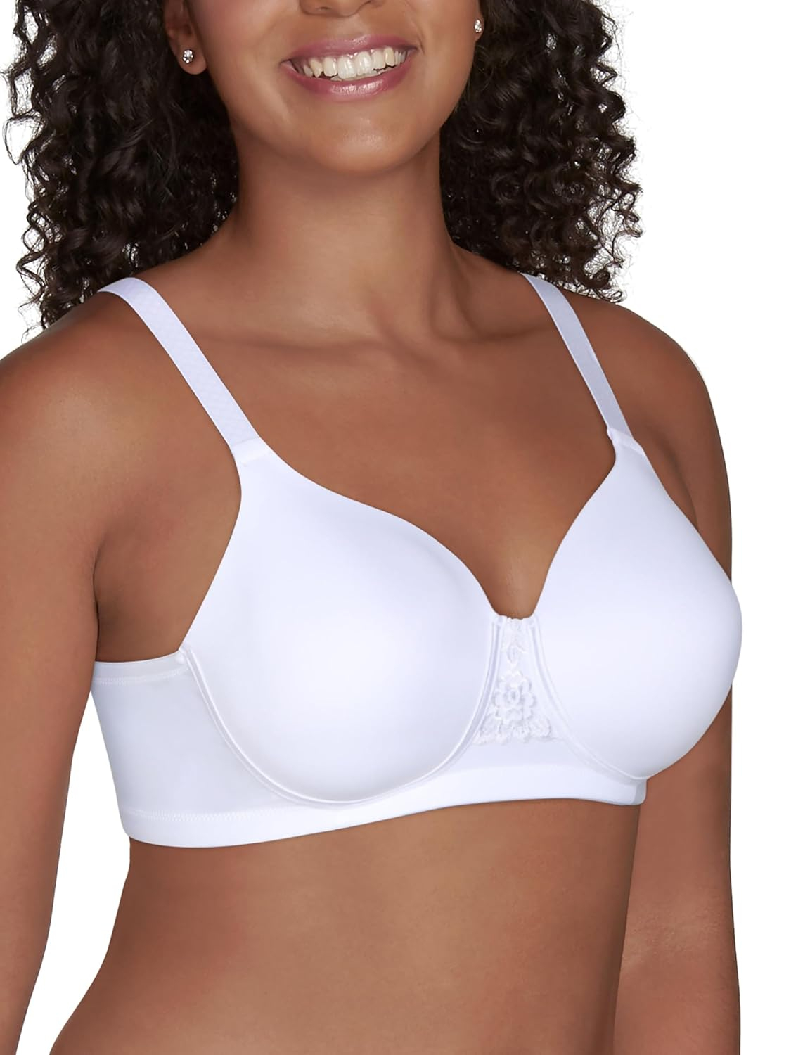 Vanity Fair Lingerie Women's Beauty Back Full Figure Smoothing Wireless Bra, Style 71380