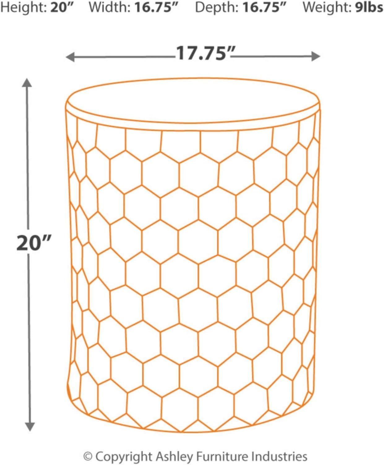 Signature Design by Ashley Contemporary Polly Stool  White