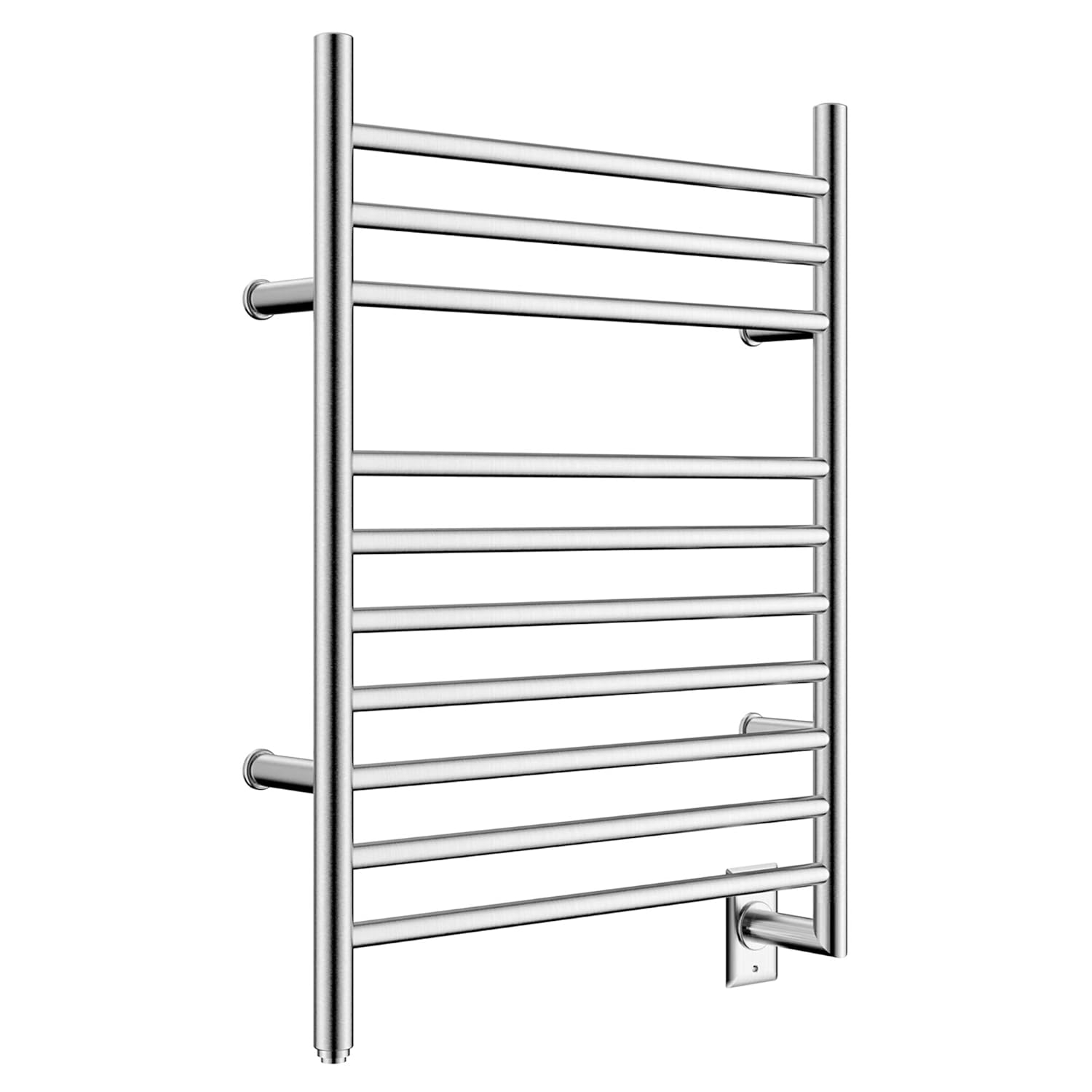 HEATGENE Towel Warmer, Heated Towel Warmer Rack, Wall-Mounted Hardwired/Plug-in Electric Towel Warmers for Bathroom, Hot Towel Rails - Matte Black