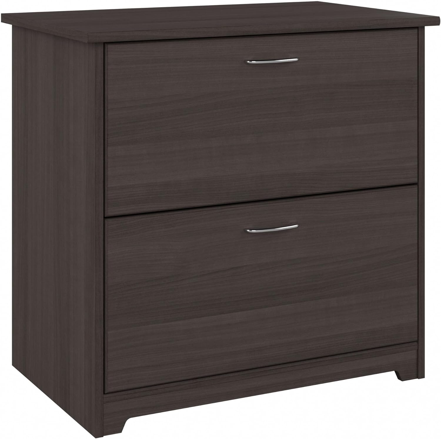 Cabot Modern 2 Drawer Lateral File Cabinet in Heather Gray