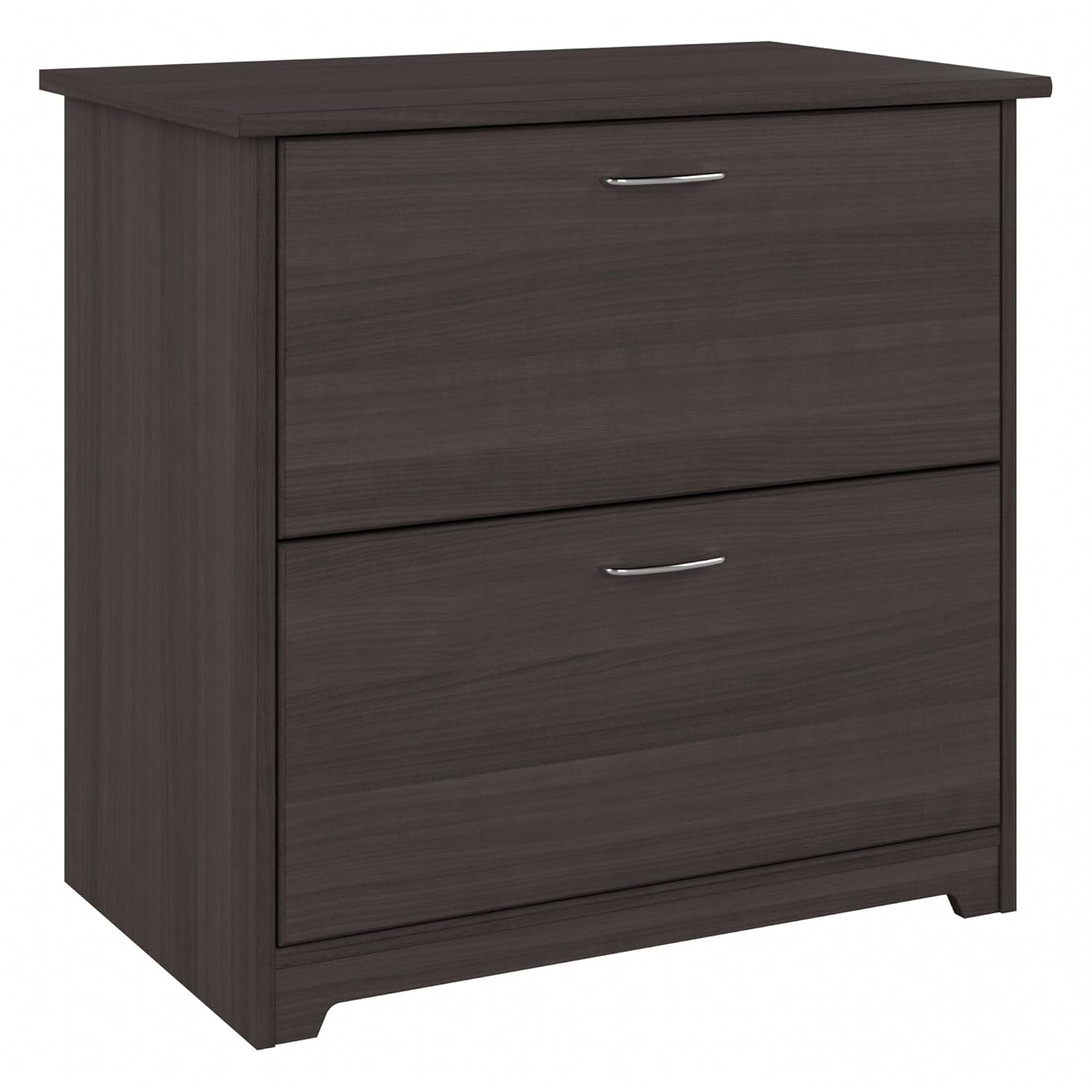 Cabot Modern 2 Drawer Lateral File Cabinet in Heather Gray