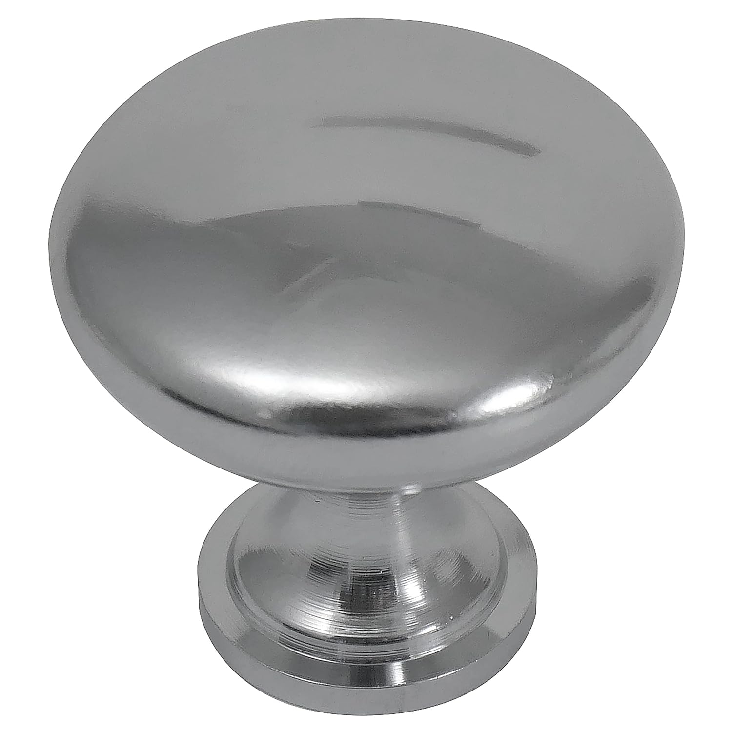 Steel Hollow 1-3/8 in. Polished Chrome Round Cabinet Knob