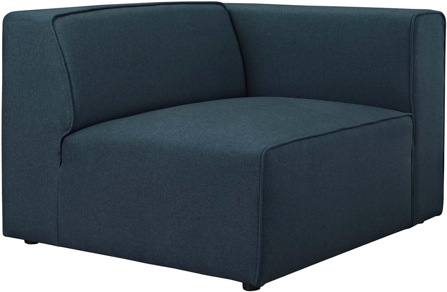 Modway Mingle Modern Style Polyester Fabric Right-Facing Sofa Chair in Blue