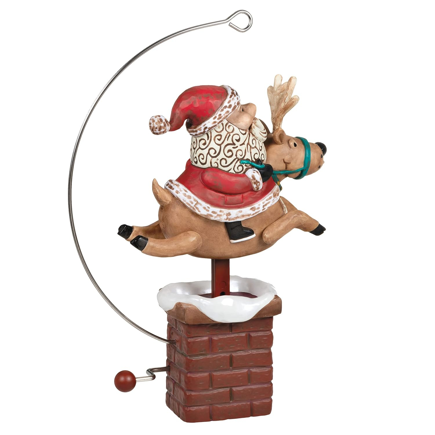 Hallmark Keepsake Plastic Christmas Ornament 2022, Giddy Up, Santa! Reindeer with Motion