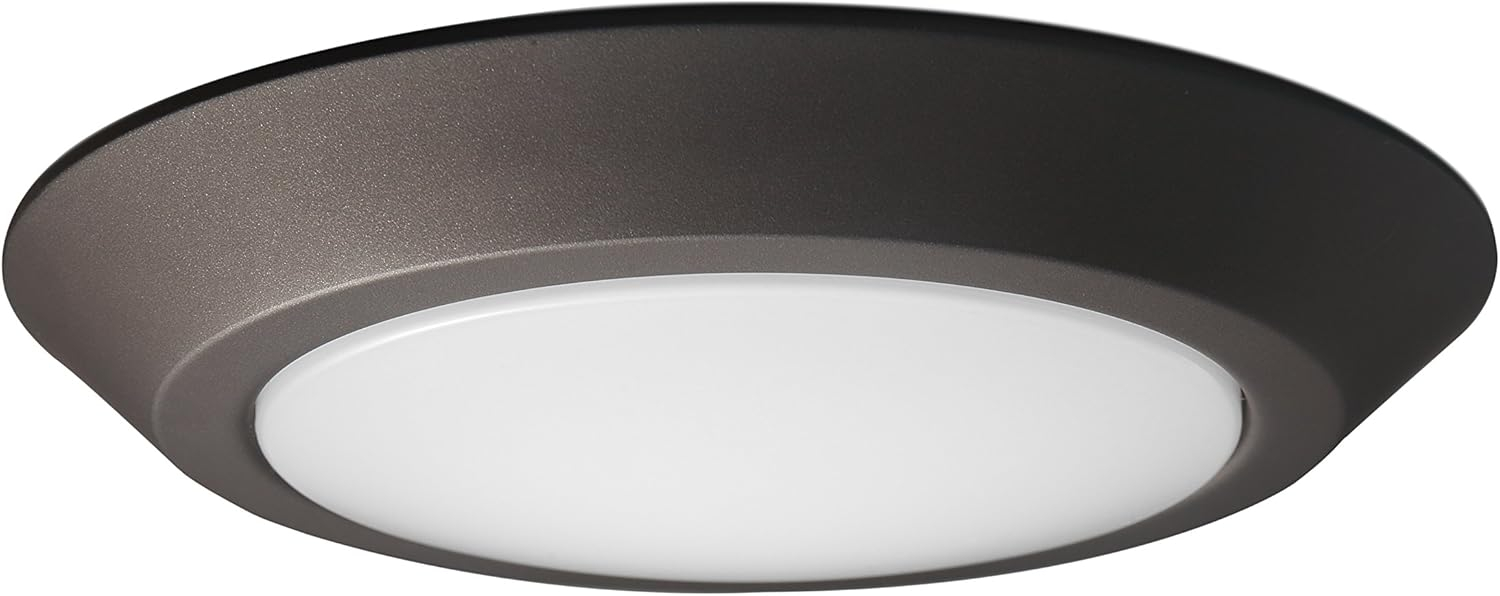62/1167-Nuvo Lighting-12W 3000K 1 LED Flush Mount-9.84 Inches Wide by 1.41 Inches High-Mahogany Bronze Finish