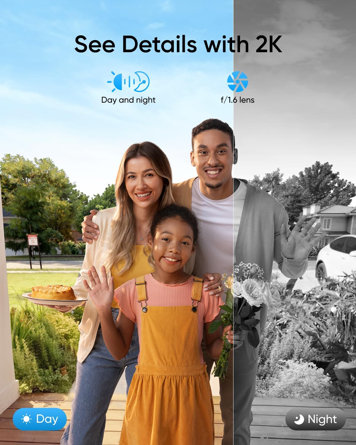 eufy Video Smart Lock E330, 3-in-1 Camera+Doorbell+Fingerprint Keyless Entry Door Lock, Smart Built-in Wi-Fi Deadbolt for Front Door, Auto Lock, App Remote Control, Easy Installation, No Monthly Fee