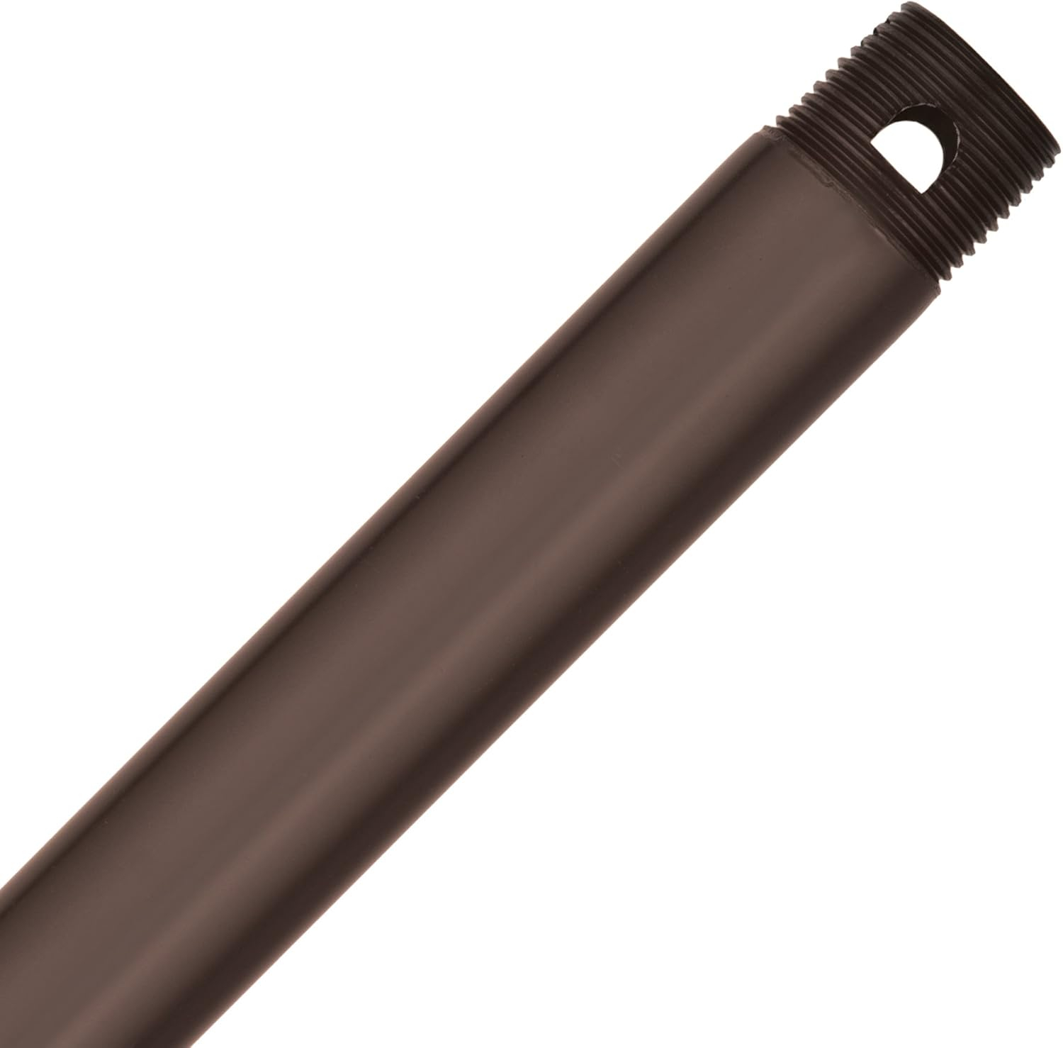 18 in. Original Chestnut Brown Double Threaded Extension Downrod for 10 ft. or 11 ft. ceilings
