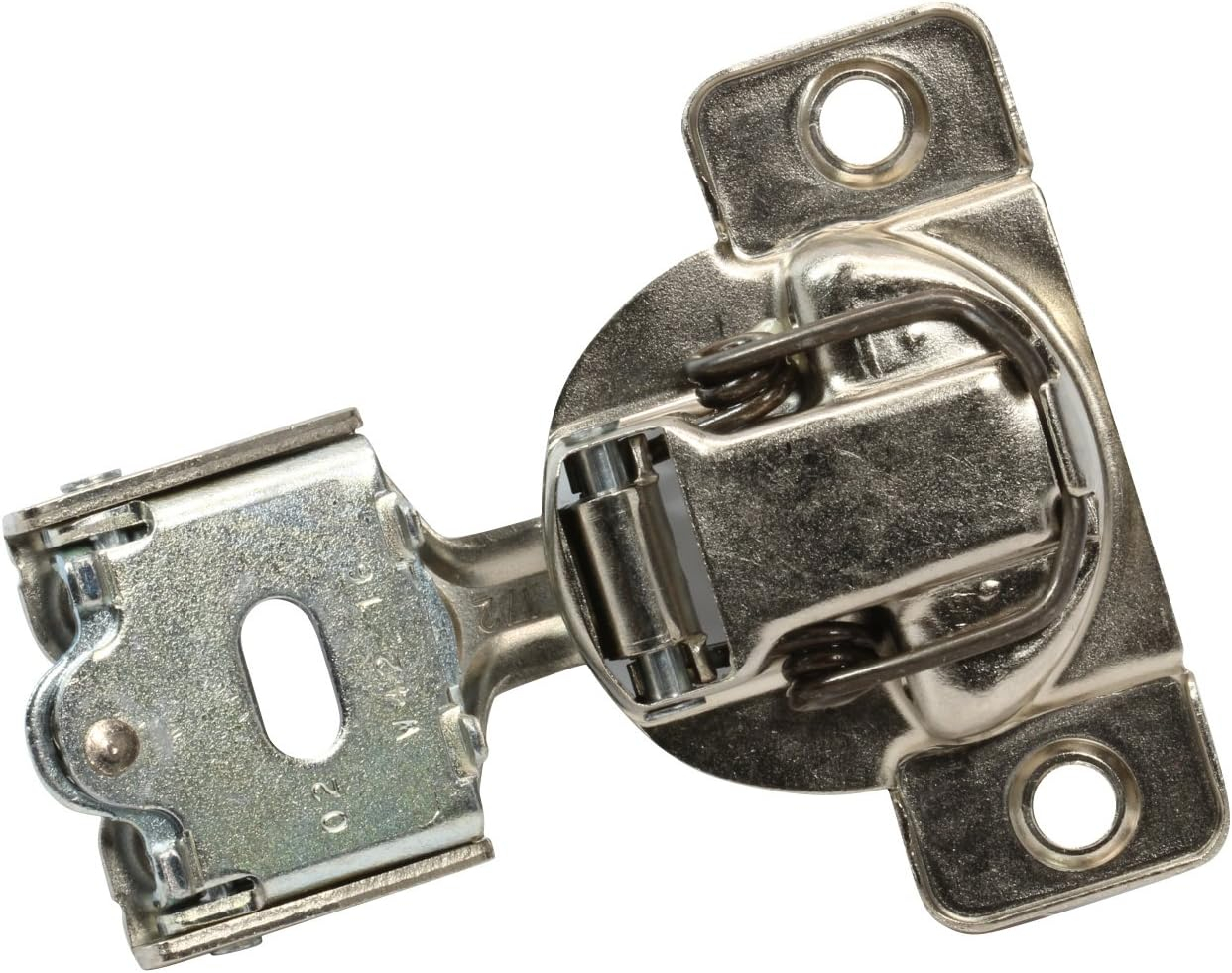 50 Pack Rok Hardware Grass TEC 864 108 Degree 1/2" Overlay Custom 3 Level Soft Close Screw On Compact Cabinet Hinge 04431A-15 3-Way Adjustment 45mm Screw Hole Pattern