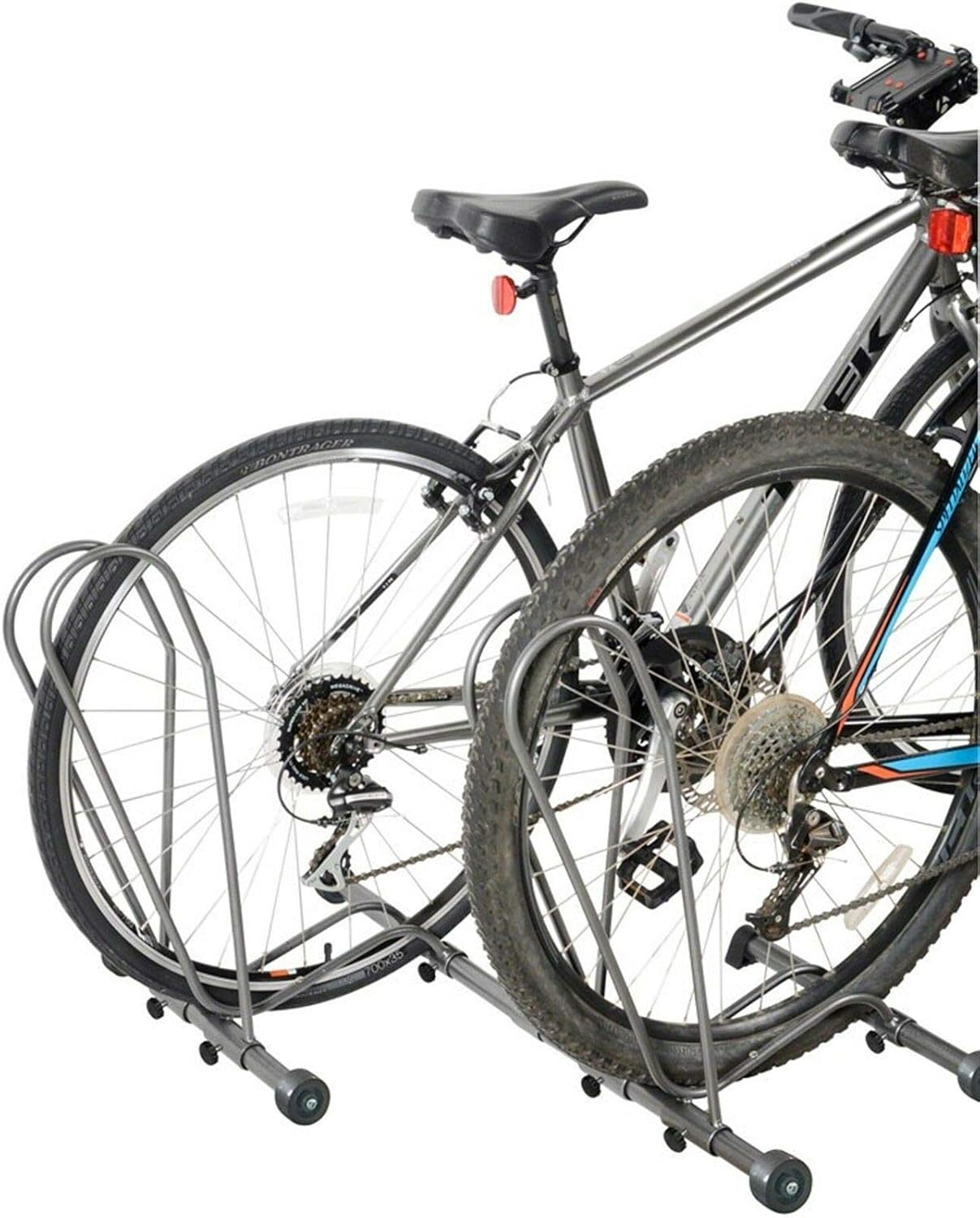 Delta Cycle Single Bike Stand Floor, Tool-Free Adjustable Rolling Floor Stand for Mountain, Fat Tire, Road Bikes, Freestanding Bike Stand For Garage Parking