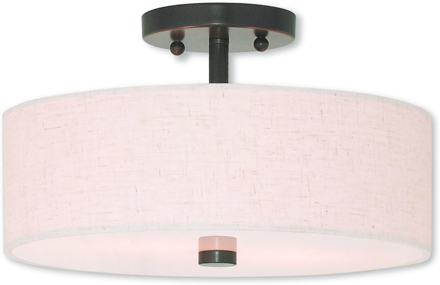 Livex Lighting Meridian 2 - Light Semi-Flush Mount in  English Bronze