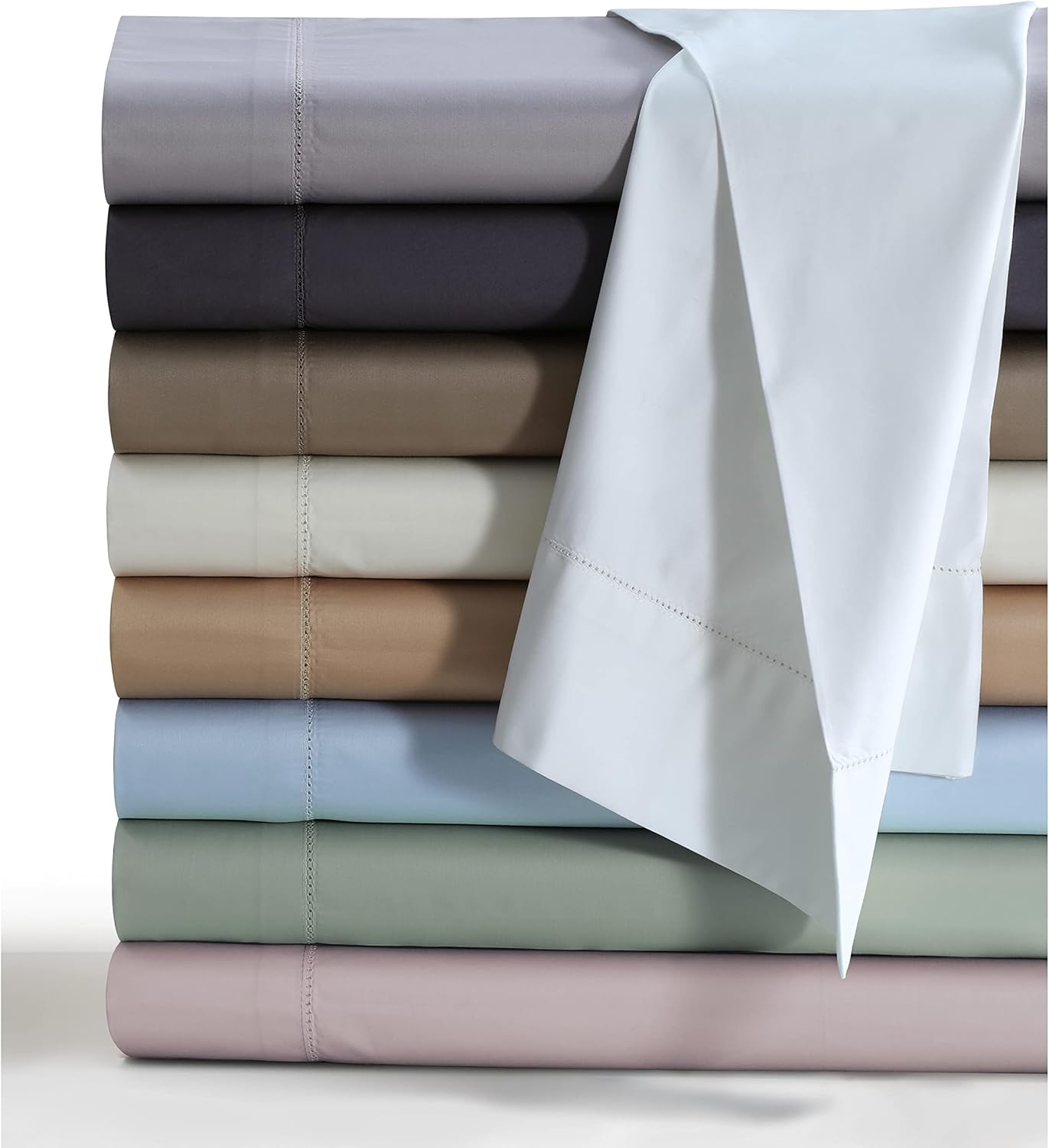 Tribeca Living Egyptian Cotton 800 Thread Count Deep Pocket Bed Sheet Set Blue Queen Egyptian Cotton, Cotton Modern & Contemporary, Casual
