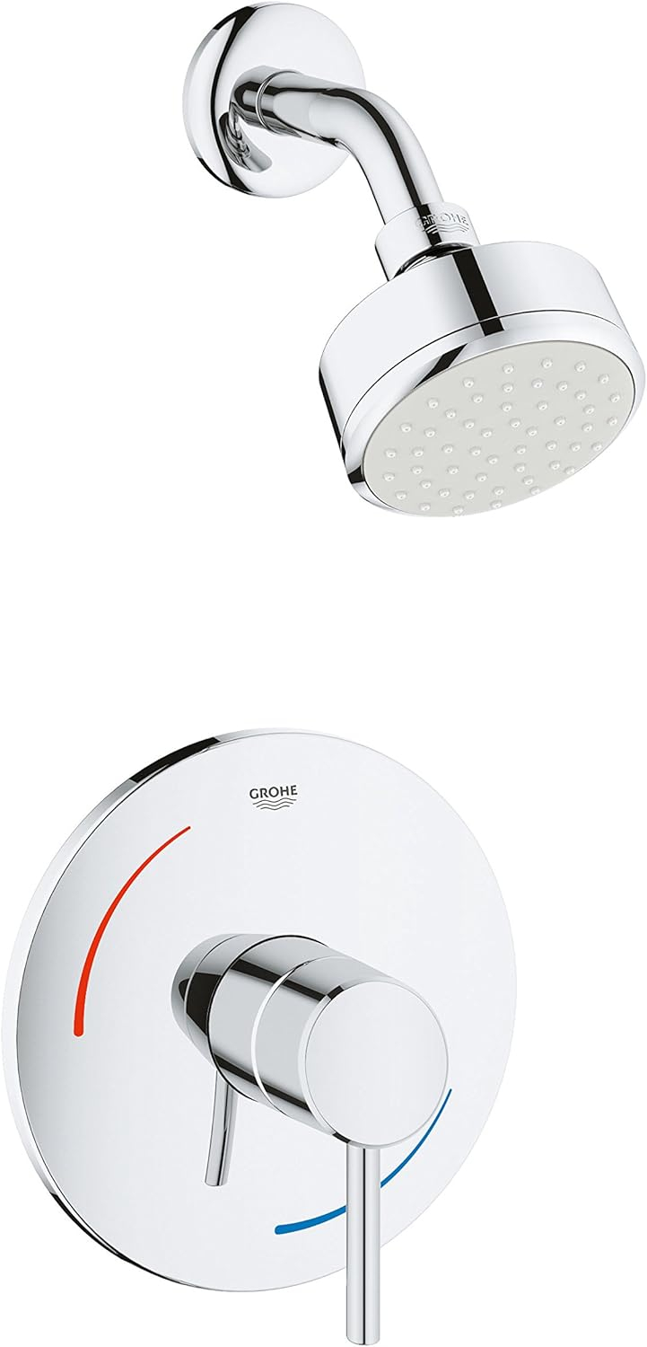 Starlight Chrome Wall Mounted Rain Shower System