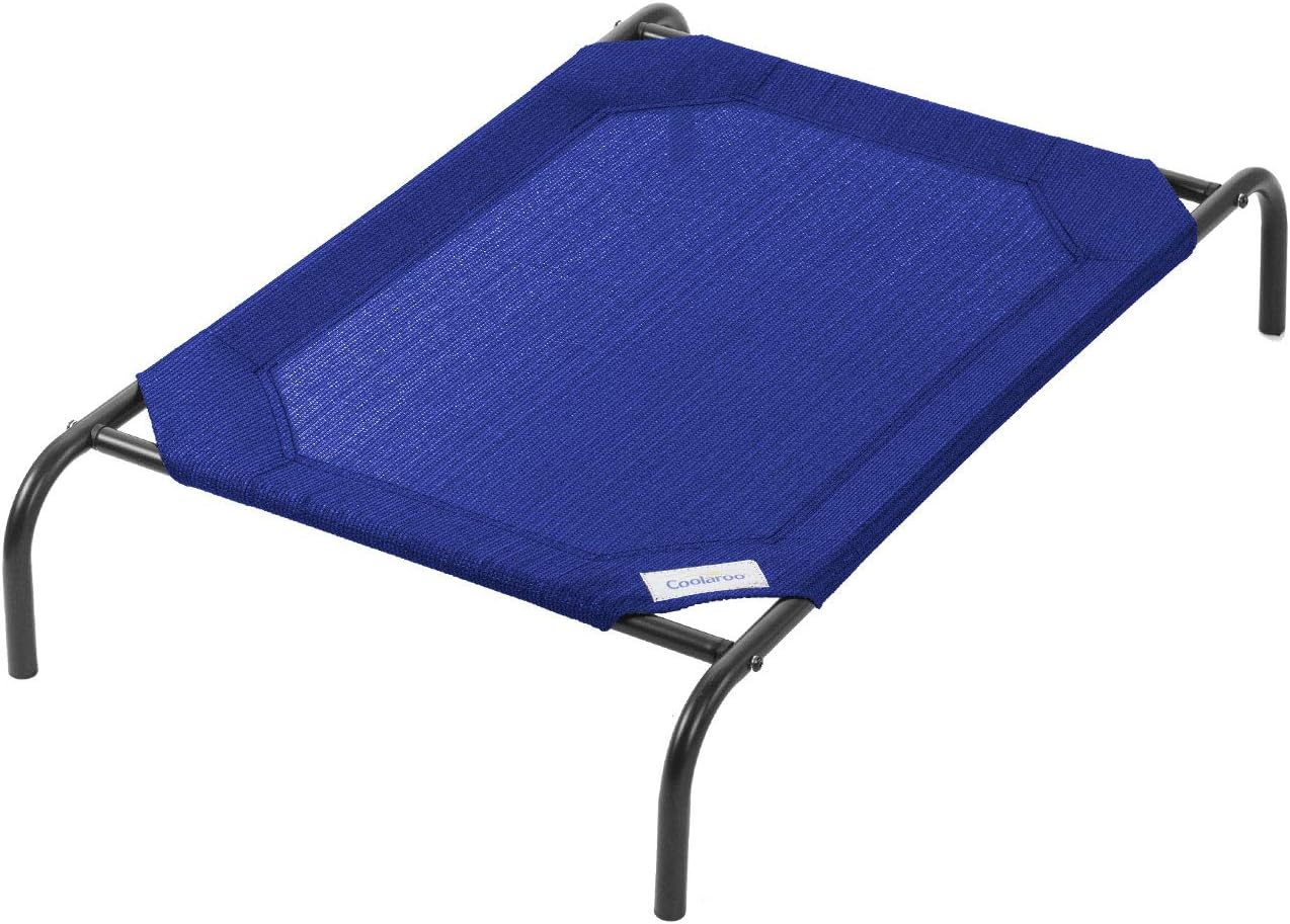 The Original Coolaroo Elevated Pet Dog Bed for Indoors & Outdoors, Medium, Aquatic Blue