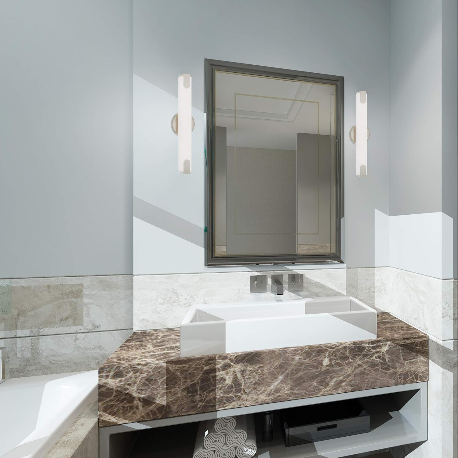 Livex Lighting 20W LED Brushed Nickel ADA Bath Vanity