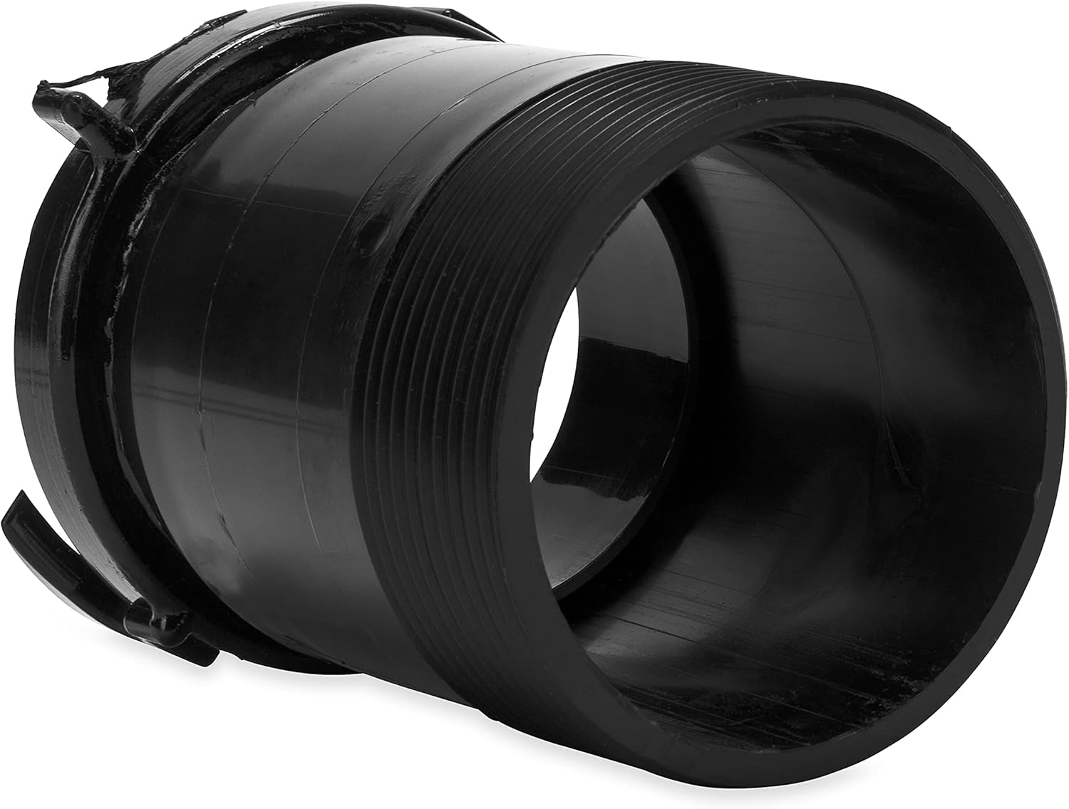Camco Camper/RV Sewer Fitting Adapter | Straight Fitting & Bayonet Fitting | Simple Camper Sewer Hose Hookup | Black (39422)