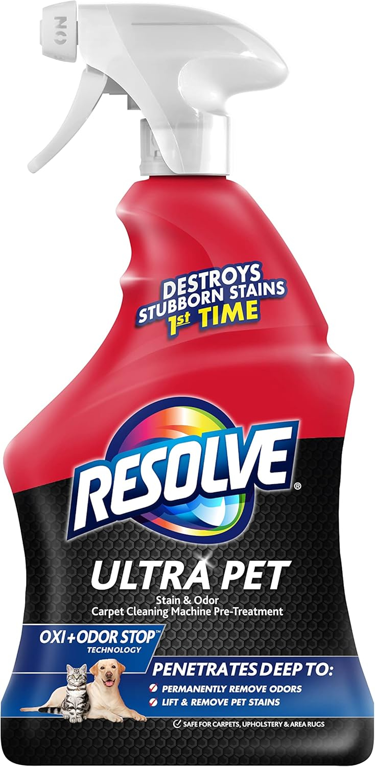 Resolve Ultra Pet Stain & Odor Remover, 32oz, Discourages Resoiling